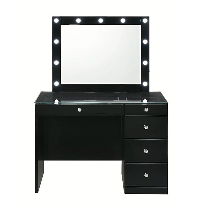Crown Mark Furniture Morgan Vanity in Black B4851BK