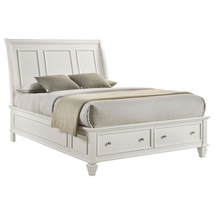 Sandy Beach Panel Platform Storage Bed
