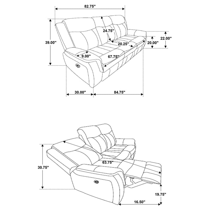 Lawrence Reclining Sofa Set