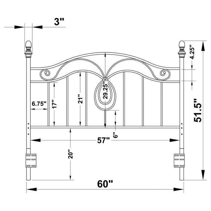 Evan Queen / Full Headboard