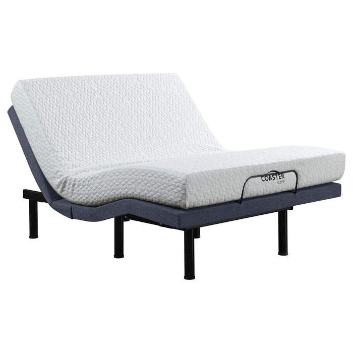 Negan Eastern King, E.King, Queen, & Twin XL Adjustable Bed Base Grey and Black