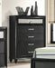 Crown Mark Furniture Lila 5 Drawer Chest in Black image