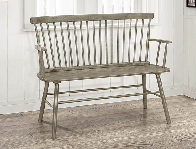 JERIMIAH SPINDLEBACK BENCH GREY image