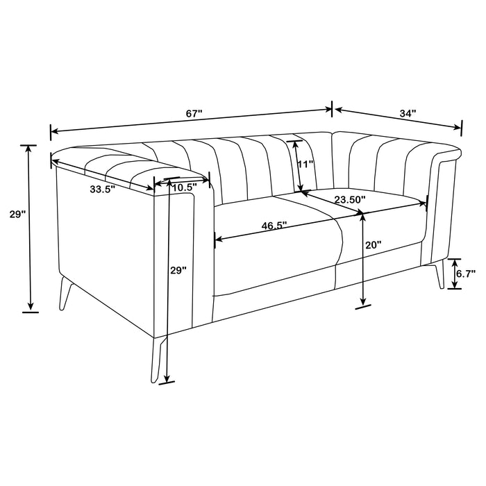 Chalet Stationary Loveseat