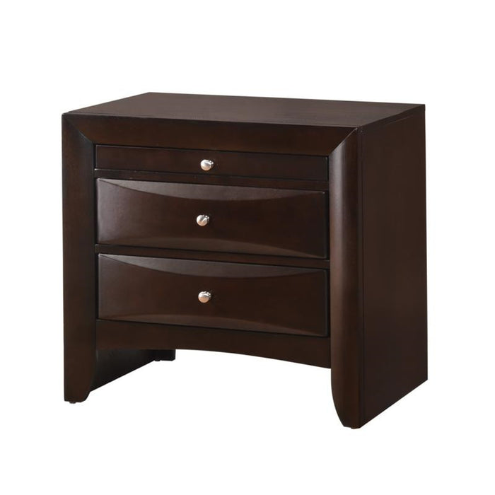 Crown Mark Emily Nightstand in Dark Cherry image