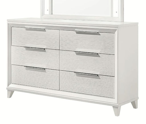 Crown Mark Furniture Cressida 6 Drawer Dresser in White image