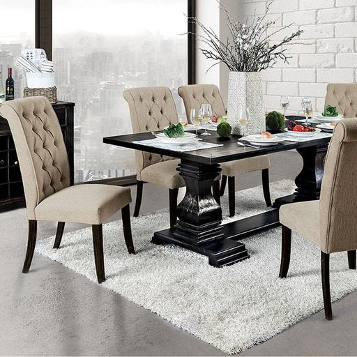 Nerissa Antique Black Dining Table image