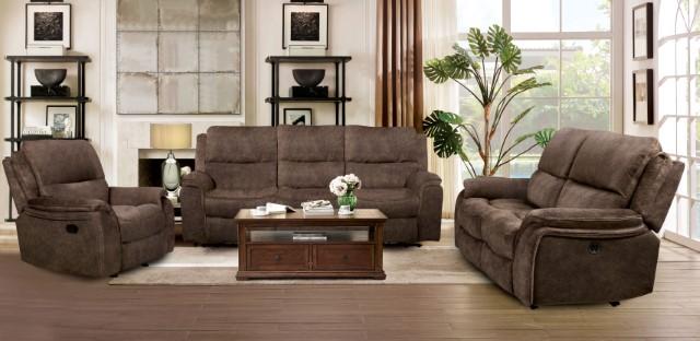 HENRICUS Glider Recliner, Dark Brown