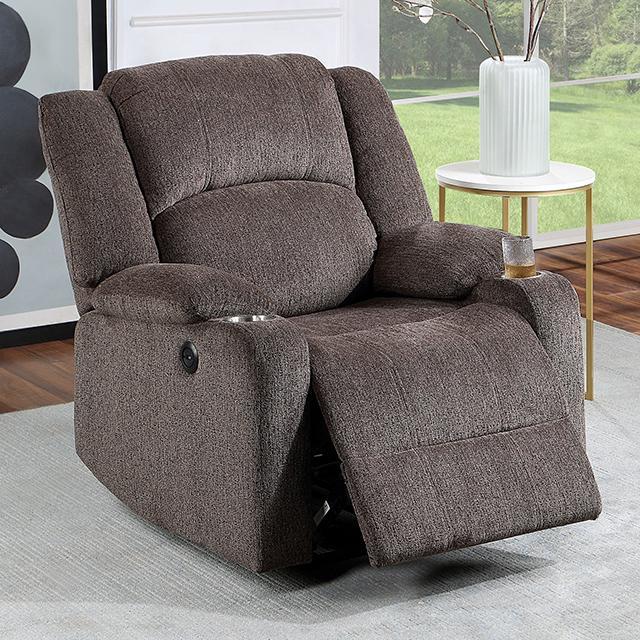 HADRIAN Power Recliner, Brown