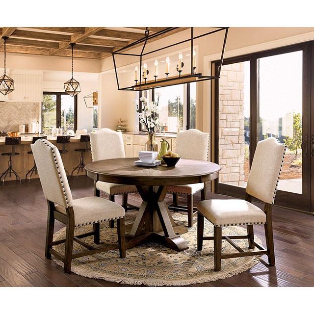 Julia Light Oak Round Dining Table