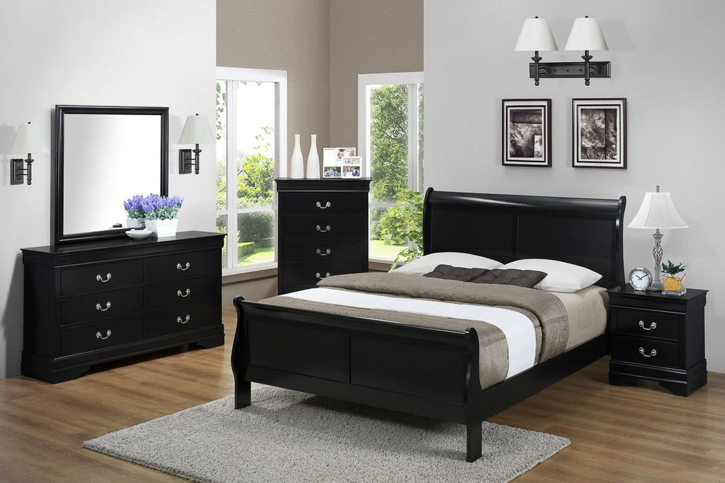 Crown Mark Furniture Louis Philip Drawer Chest in Black image