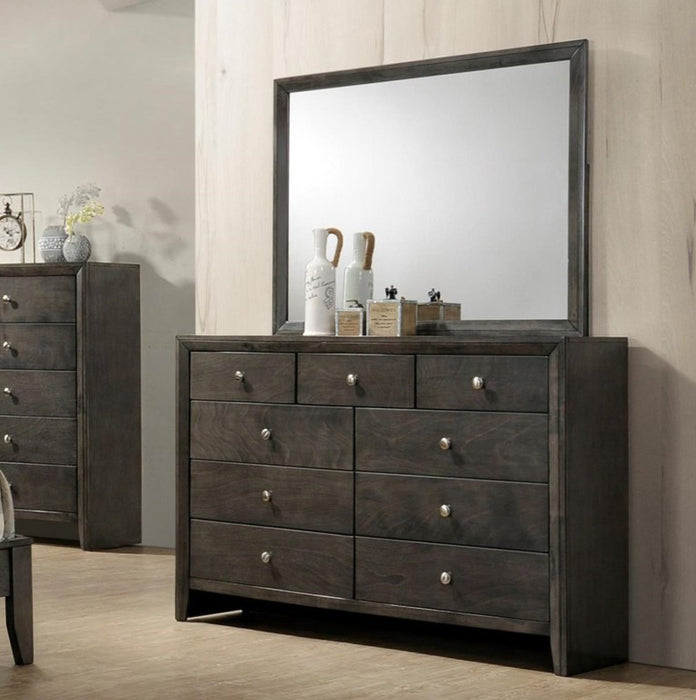 Crown Mark Furniture Evan Dresser in Grey
