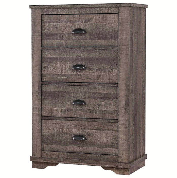 Crown Mark Furniture Coralee 5 Drawer Chest in Gray image