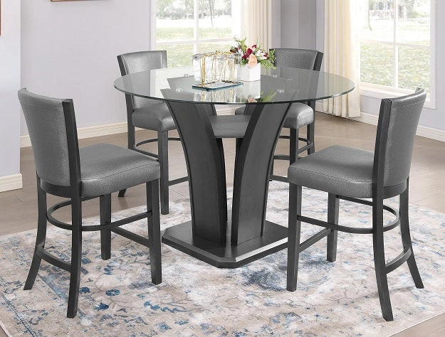 Camelia Black Counter Height Chair