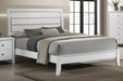 Crown Mark Furniture Evan Queen Panel Bed in White image