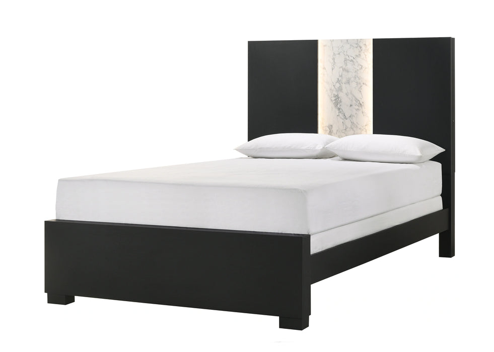 Crown Mark Furniture Rangley Queen Panel Bed in Black B6835-Q image