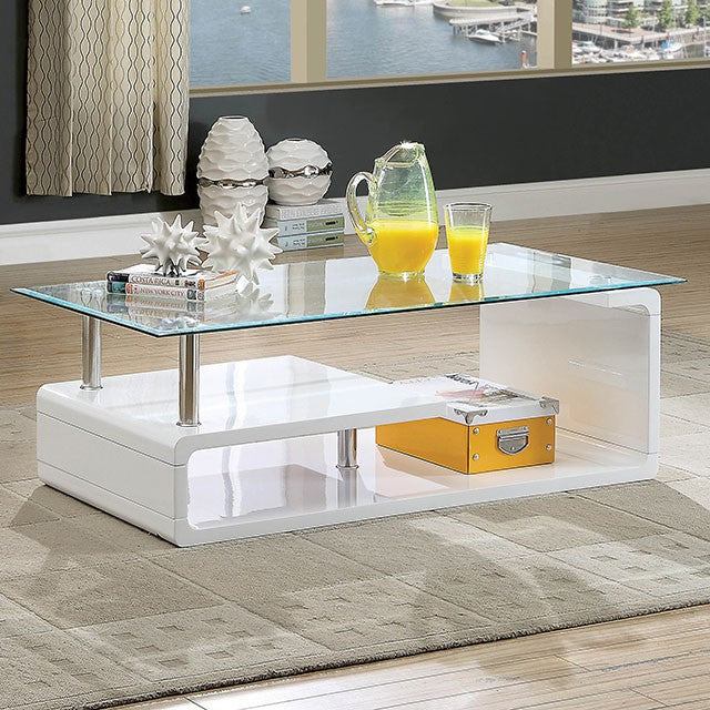 Torkel White/Chrome Coffee Table image