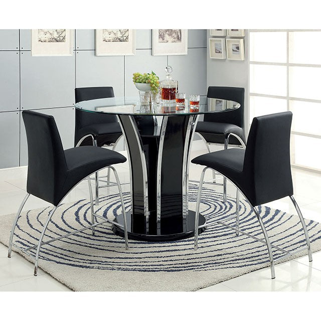 Mauna Counter Ht. Chair (2/Box) Black