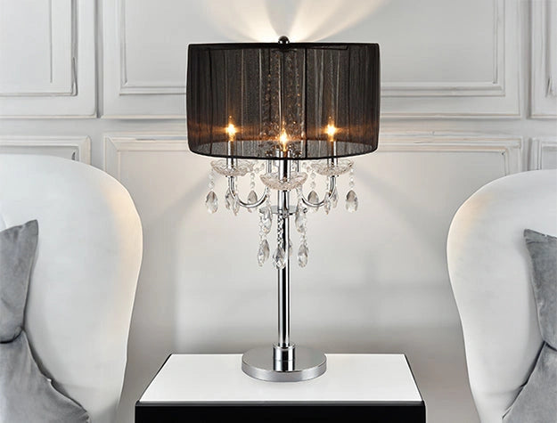 Chandelier Table Touch Lamp 29.5 H