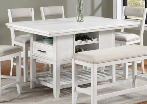 Crown Mark Furniture Wendy Counter Height Table in White image